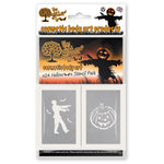 Halloween themed glitter tattoo stencils.