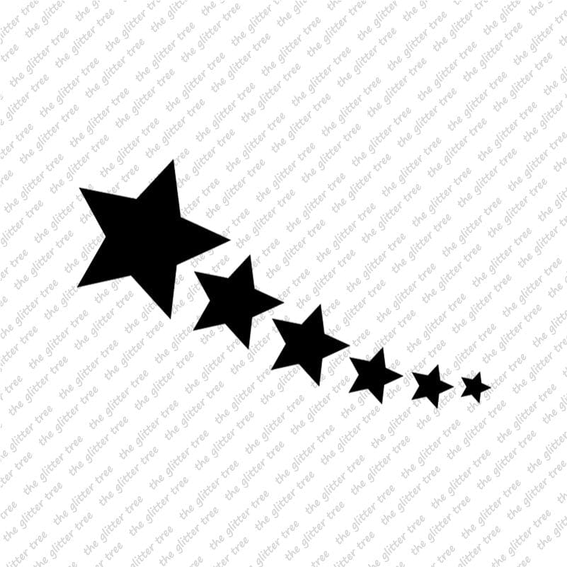 Shooting Stars Stencil - Ideal For Glitter Tattoos – The Glitter Tree