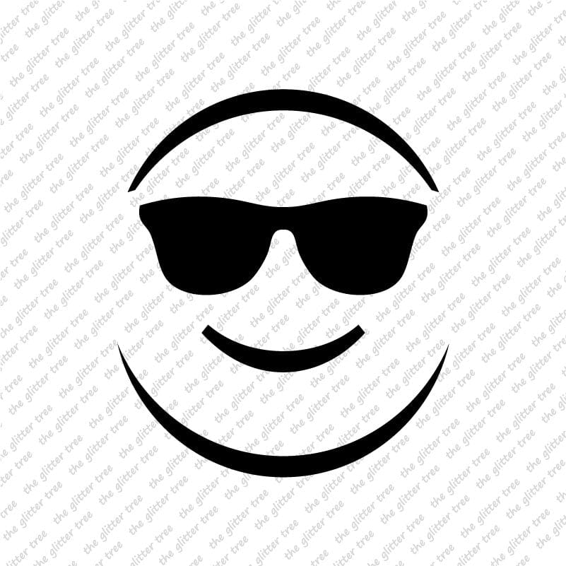 Sunglasses Face Stencil – The Glitter Tree