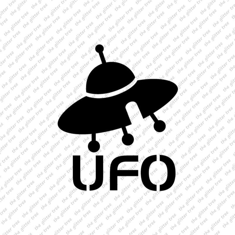 UFO Stencil – The Glitter Tree